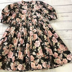 Petite Amalie Floral Party Dress